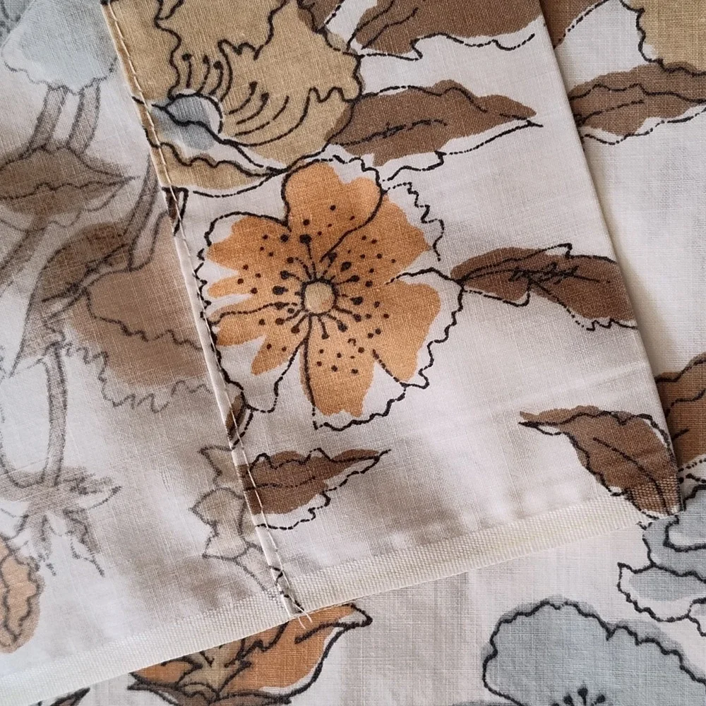Sears Roebuck Renfrew Hall Perma Prest Percale Twin Sheet Set & Pillowcase Retro